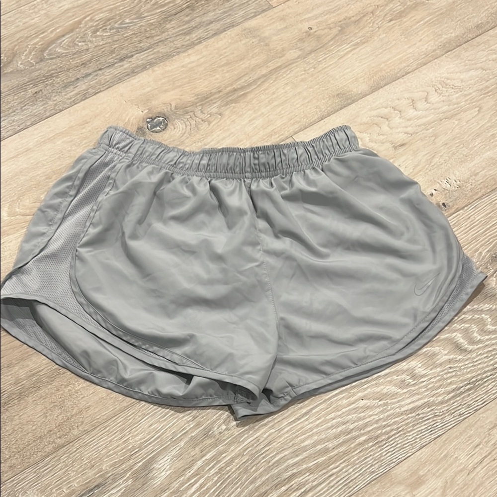 Nike Gray Athletic Shorts Elastic Waistband Lightweight